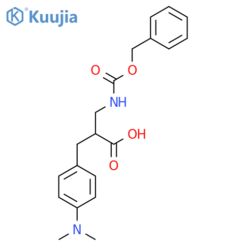 3-{[(Benzyloxy)carbonyl]amino}-2-{[4-(dimethylamino)phenyl]methyl}propanoic acid structure