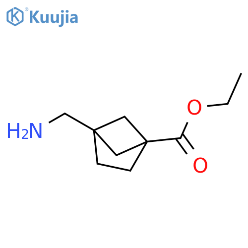 ethyl 4-(aminomethyl)bicyclo2.1.1hexane-1-carboxylate structure