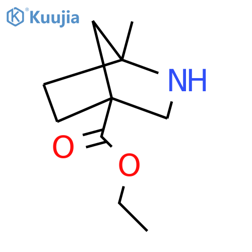 ethyl 1-methyl-2-azabicyclo2.2.1heptane-4-carboxylate structure