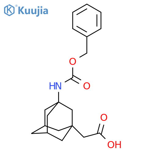 2-(3-{[(Benzyloxy)carbonyl]amino}adamantan-1-yl)acetic acid structure
