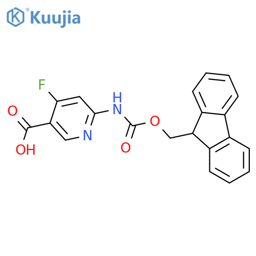 6-({(9H-fluoren-9-yl)methoxycarbonyl}amino)-4-fluoropyridine-3-carboxylic acid structure