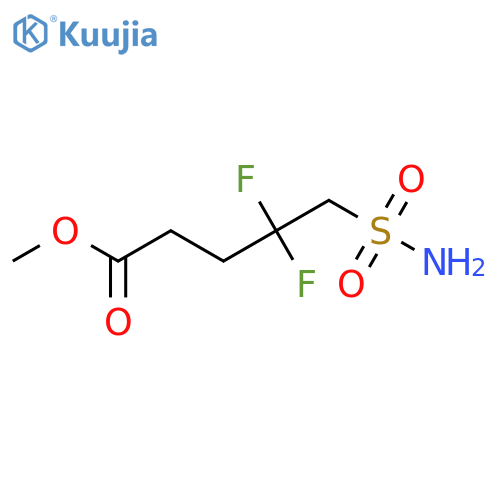 Methyl 4,4-difluoro-5-sulfamoylpentanoate structure