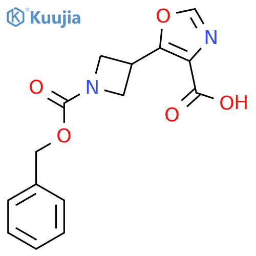 5-{1-(benzyloxy)carbonylazetidin-3-yl}-1,3-oxazole-4-carboxylic acid structure