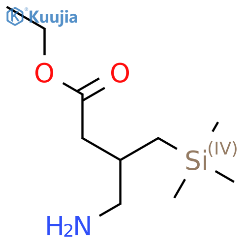 ethyl 4-amino-3-(trimethylsilyl)methylbutanoate structure