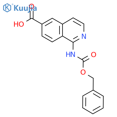 1-{(benzyloxy)carbonylamino}isoquinoline-6-carboxylic acid structure