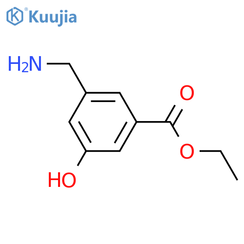 Ethyl 3-(aminomethyl)-5-hydroxybenzoate structure