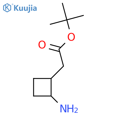Tert-butyl 2-(2-aminocyclobutyl)acetate structure