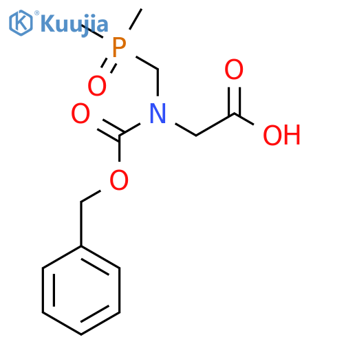 2-{(benzyloxy)carbonyl(dimethylphosphoryl)methylamino}acetic acid structure