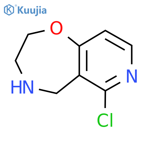 6-chloro-2H,3H,4H,5H-pyrido3,4-f1,4oxazepine structure