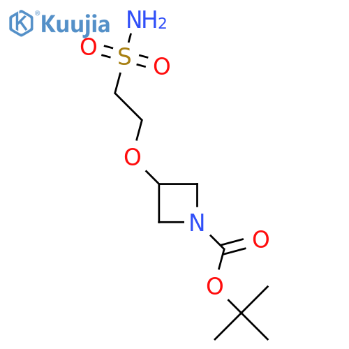 Tert-butyl 3-(2-sulfamoylethoxy)azetidine-1-carboxylate structure