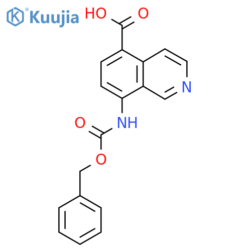 8-{(benzyloxy)carbonylamino}isoquinoline-5-carboxylic acid structure