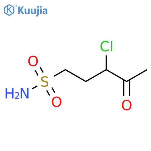 3-Chloro-4-oxopentane-1-sulfonamide structure