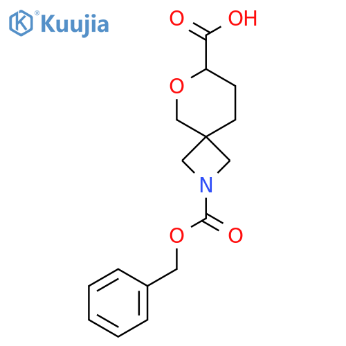2-(benzyloxy)carbonyl-6-oxa-2-azaspiro3.5nonane-7-carboxylic acid structure