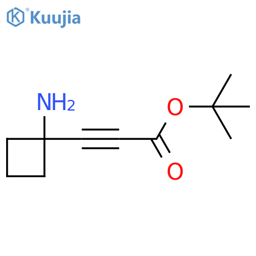 Tert-butyl 3-(1-aminocyclobutyl)prop-2-ynoate structure