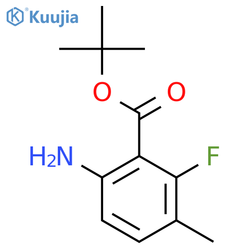 Tert-butyl 6-amino-2-fluoro-3-methylbenzoate structure