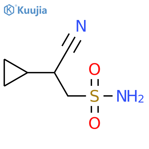 2-Cyano-2-cyclopropylethane-1-sulfonamide structure