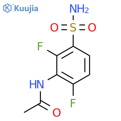 N-(2,6-difluoro-3-sulfamoylphenyl)acetamide structure