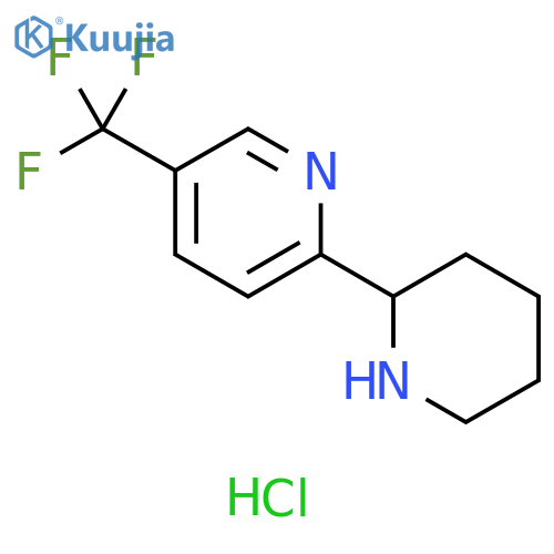 2-(piperidin-2-yl)-5-(trifluoromethyl)pyridine dihydrochloride structure
