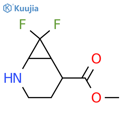 methyl 7,7-difluoro-2-azabicyclo4.1.0heptane-5-carboxylate structure