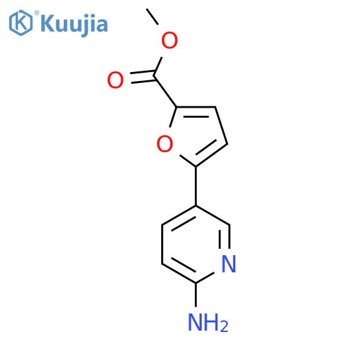 Methyl 5-(6-aminopyridin-3-yl)furan-2-carboxylate structure