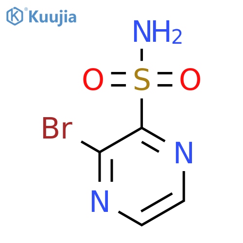 3-Bromopyrazine-2-sulfonamide structure