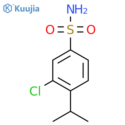 3-Chloro-4-(propan-2-yl)benzene-1-sulfonamide structure