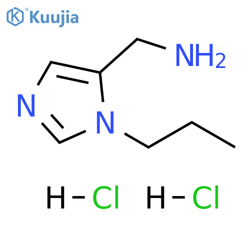 1-(1-propyl-1H-imidazol-5-yl)methanamine dihydrochloride structure