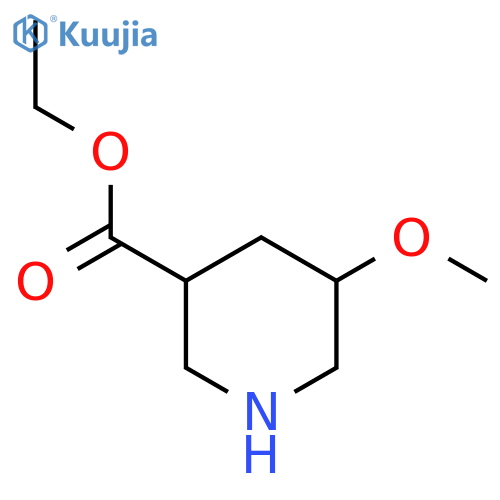 Ethyl 5-methoxypiperidine-3-carboxylate structure