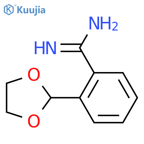 2-(1,3-Dioxolan-2-yl)benzene-1-carboximidamide structure