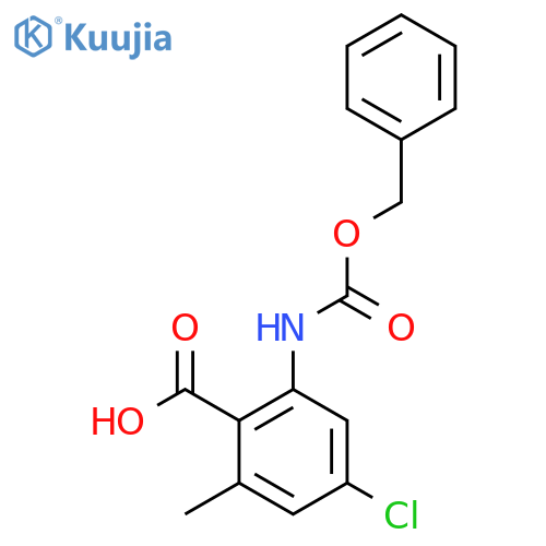 2-{(benzyloxy)carbonylamino}-4-chloro-6-methylbenzoic acid structure
