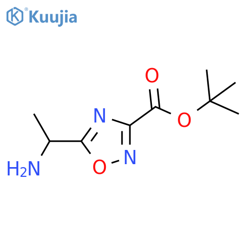 Tert-butyl 5-(1-aminoethyl)-1,2,4-oxadiazole-3-carboxylate structure