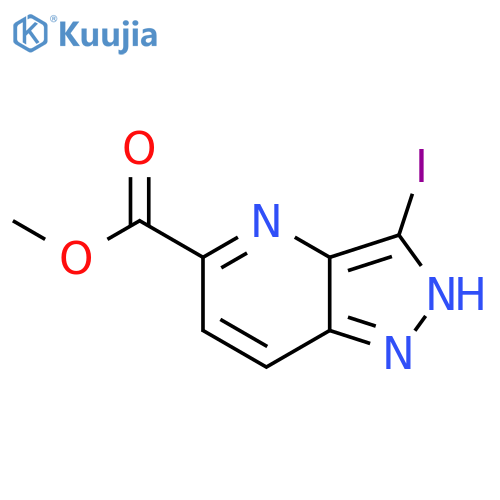 methyl 3-iodo-1H-pyrazolo4,3-bpyridine-5-carboxylate structure