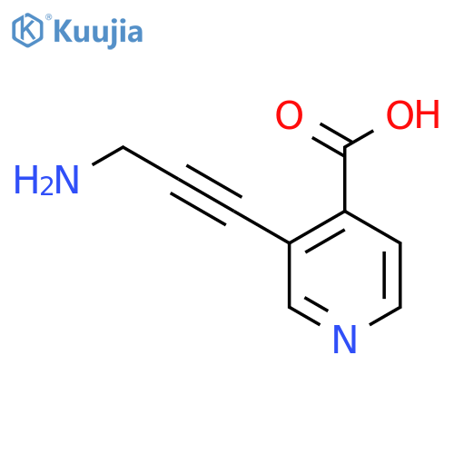 3-(3-Aminoprop-1-yn-1-yl)pyridine-4-carboxylic acid structure