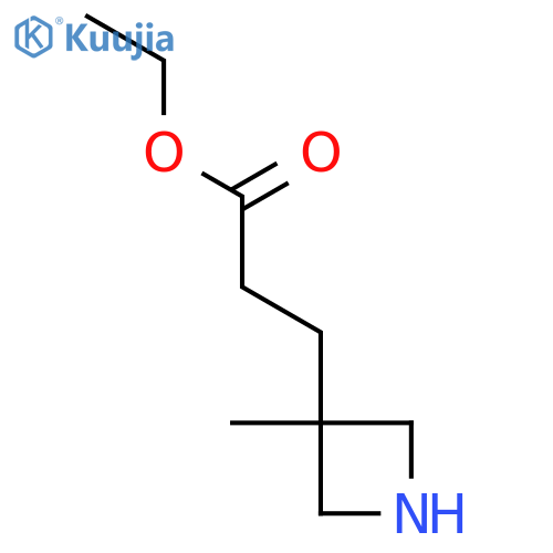 Ethyl 3-(3-methylazetidin-3-yl)propanoate structure