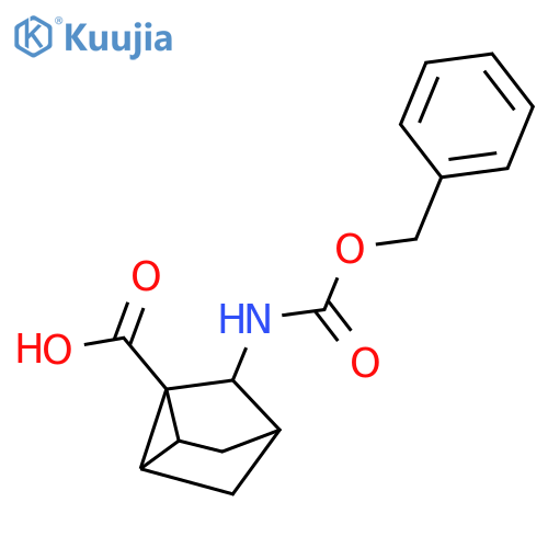 7-{[(Benzyloxy)carbonyl]amino}tricyclo[2.2.1.0,2,6]heptane-1-carboxylic acid structure