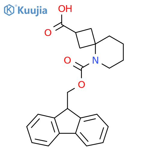 (2s,4r)-5-{(9H-fluoren-9-yl)methoxycarbonyl}-5-azaspiro3.5nonane-2-carboxylic acid structure