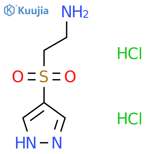 2-(1H-pyrazole-4-sulfonyl)ethan-1-amine dihydrochloride structure