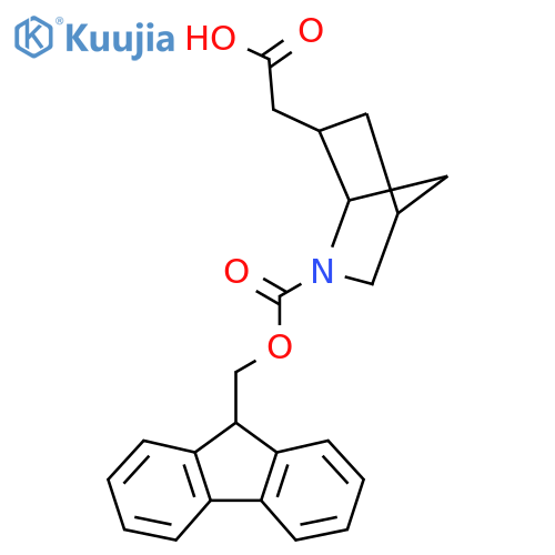 2-(2-{(9H-fluoren-9-yl)methoxycarbonyl}-2-azabicyclo2.2.1heptan-6-yl)acetic acid structure