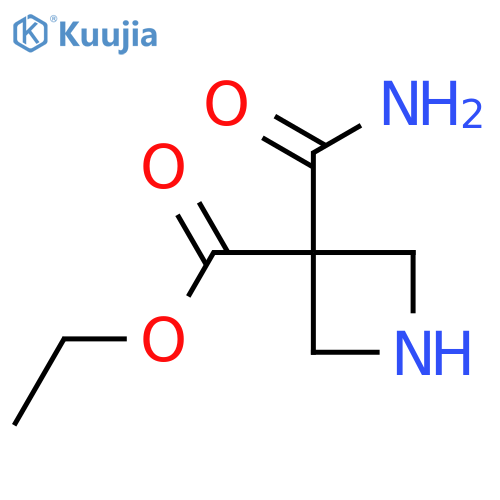 Ethyl 3-carbamoylazetidine-3-carboxylate structure