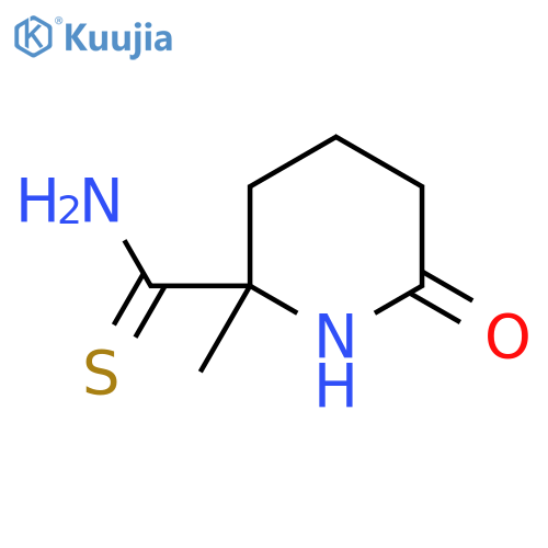 2-Methyl-6-oxopiperidine-2-carbothioamide structure