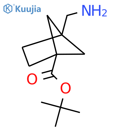 tert-butyl 4-(aminomethyl)bicyclo2.1.1hexane-1-carboxylate structure