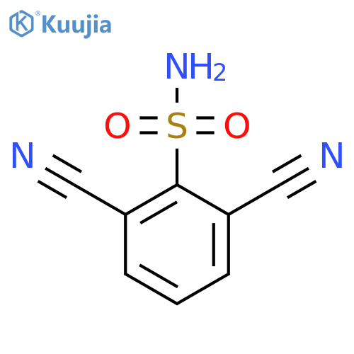 2,6-Dicyanobenzene-1-sulfonamide structure
