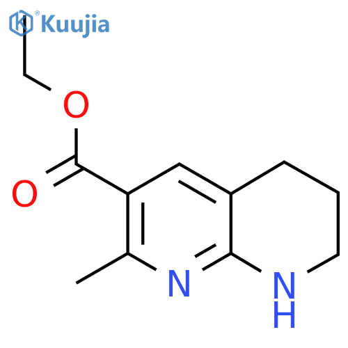 Ethyl 2-methyl-5,6,7,8-tetrahydro-1,8-naphthyridine-3-carboxylate structure