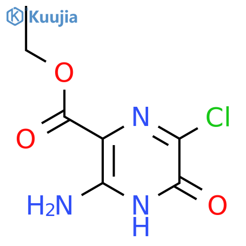 Ethyl 3-amino-6-chloro-5-hydroxypyrazine-2-carboxylate structure