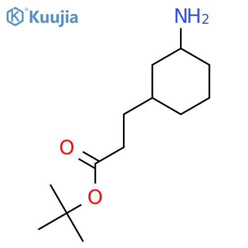 Tert-butyl 3-(3-aminocyclohexyl)propanoate structure