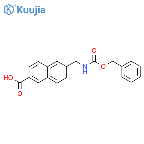 6-({(benzyloxy)carbonylamino}methyl)naphthalene-2-carboxylic acid structure