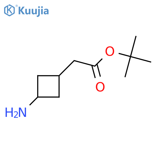 tert-butyl 2-(1s,3s)-3-aminocyclobutylacetate structure