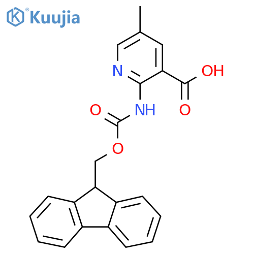 2-({(9H-fluoren-9-yl)methoxycarbonyl}amino)-5-methylpyridine-3-carboxylic acid structure