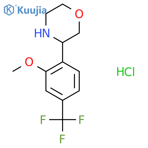 3-2-methoxy-4-(trifluoromethyl)phenylmorpholine hydrochloride structure