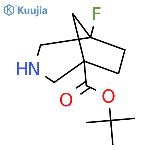 Tert-butyl 5-fluoro-3-azabicyclo[3.2.1]octane-1-carboxylate structure